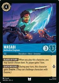 Wasabi - Methodical Engineer - Azurite Sea - Disney Lorcana card
