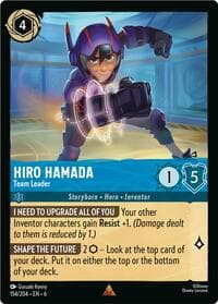 Hiro Hamada - Team Leader - Azurite Sea - Disney Lorcana card