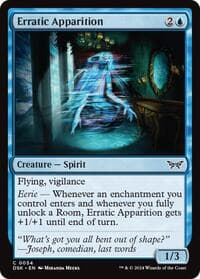 Erratic Apparition - Duskmourn: House of Horror - Magic: The Gathering card