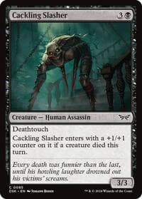 Cackling Slasher - Duskmourn: House of Horror - Magic: The Gathering card