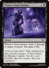 Winter's Intervention - Duskmourn: House of Horror - Magic: The Gathering card