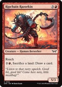 Ripchain Razorkin - Duskmourn: House of Horror - Magic: The Gathering card