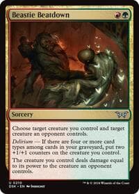 Beastie Beatdown - Duskmourn: House of Horror - Magic: The Gathering card