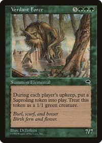 Verdant Force - Tempest - Magic: The Gathering card