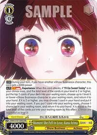 Moment She Fell in Love, Kana Arima - [OSHI NO KO] - Weiss Schwarz card