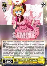 "B-KOMACHI" MEMcho - [OSHI NO KO] - Weiss Schwarz card