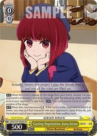 Casting Negotiation, Kana Arima (SR) - [OSHI NO KO] - Weiss Schwarz card