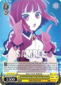 Newcomer Idol, Kana Arima (SR) - [OSHI NO KO] - Weiss Schwarz card
