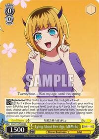 Lying About Her Age, MEMcho - [OSHI NO KO] - Weiss Schwarz card