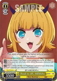 Road to JIF, MEMcho (SR) - [OSHI NO KO] - Weiss Schwarz card
