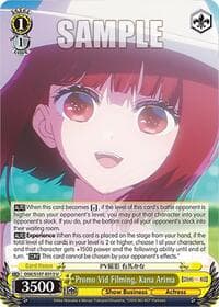 Promo Vid Filming, Kana Arima - [OSHI NO KO] - Weiss Schwarz card
