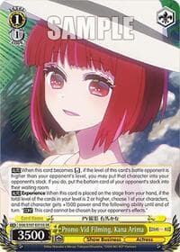 Promo Vid Filming, Kana Arima (SR) - [OSHI NO KO] - Weiss Schwarz card