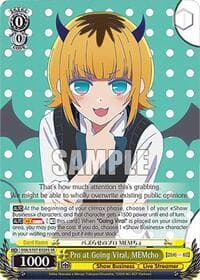 Pro at Going Viral, MEMcho (SR) - [OSHI NO KO] - Weiss Schwarz card