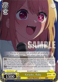 Karaoke, Ruby - [OSHI NO KO] - Weiss Schwarz card