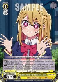 Talking About Her Obsession, Ruby - [OSHI NO KO] - Weiss Schwarz card
