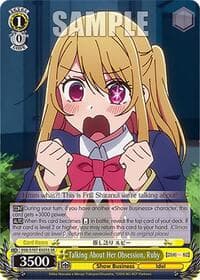Talking About Her Obsession, Ruby (SR) - [OSHI NO KO] - Weiss Schwarz card
