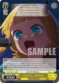 Karaoke, MEMcho - [OSHI NO KO] - Weiss Schwarz card