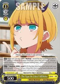 The Type He Likes? MEMcho - [OSHI NO KO] - Weiss Schwarz card