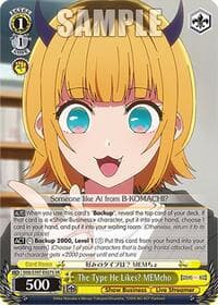 The Type He Likes? MEMcho (SR) - [OSHI NO KO] - Weiss Schwarz card
