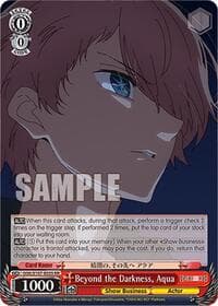 Beyond the Darkness, Aqua - [OSHI NO KO] - Weiss Schwarz card