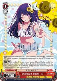Swimsuit Photo, Ai (SR) - [OSHI NO KO] - Weiss Schwarz card