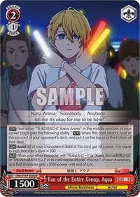 Fan of the Entire Group, Aqua - [OSHI NO KO] - Weiss Schwarz card