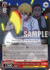 Fan of the Entire Group, Aqua (SR) - [OSHI NO KO] - Weiss Schwarz card