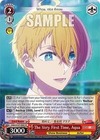 The Very First Time, Aqua - [OSHI NO KO] - Weiss Schwarz card