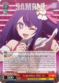 Legendary Idol, Ai - [OSHI NO KO] - Weiss Schwarz card