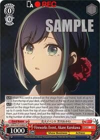 Fireworks Event, Akane Kurokawa (SR) - [OSHI NO KO] - Weiss Schwarz card