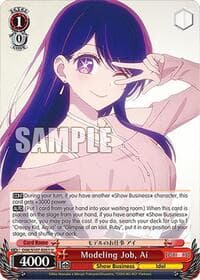 Modeling Job, Ai - [OSHI NO KO] - Weiss Schwarz card