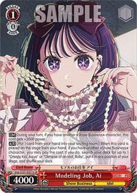 Modeling Job, Ai (SR) - [OSHI NO KO] - Weiss Schwarz card