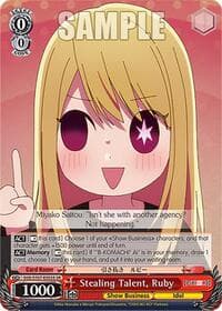 Stealing Talent, Ruby (SR) - [OSHI NO KO] - Weiss Schwarz card