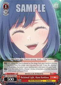 Reclaimed Light, Akane Kurokawa - [OSHI NO KO] - Weiss Schwarz card