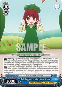 Bell Pepper Exercise, Kana Arima - [OSHI NO KO] - Weiss Schwarz card