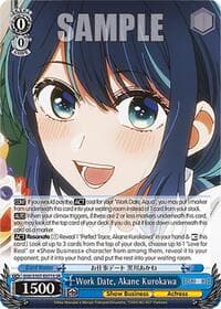 Work Date, Akane Kurokawa (SR) - [OSHI NO KO] - Weiss Schwarz card