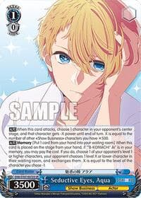Seductive Eyes, Aqua (SR) - [OSHI NO KO] - Weiss Schwarz card