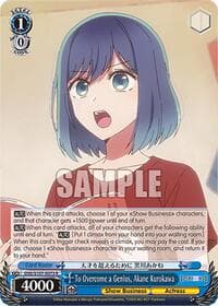 To Overcome a Genius, Akane Kurokawa - [OSHI NO KO] - Weiss Schwarz card