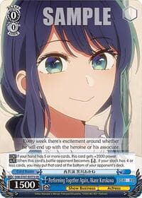 Performing Together Again, Akane Kurokawa (SR) - [OSHI NO KO] - Weiss Schwarz card
