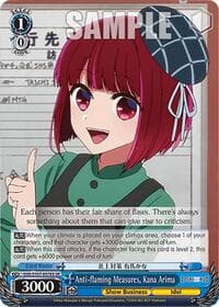 Anti-flaming Measures, Kana Arima (SR) - [OSHI NO KO] - Weiss Schwarz card
