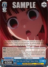 Like Cats and Dogs? Kana Arima - [OSHI NO KO] - Weiss Schwarz card