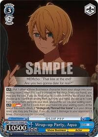 Wrap-up Party, Aqua (SR) - [OSHI NO KO] - Weiss Schwarz card