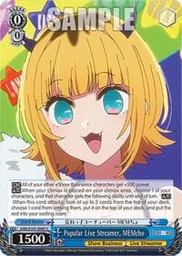 Popular Live Streamer, MEMcho - [OSHI NO KO] - Weiss Schwarz card