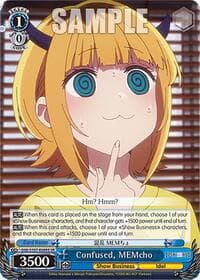 Confused, MEMcho (SR) - [OSHI NO KO] - Weiss Schwarz card
