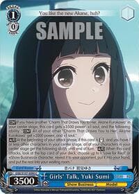 Girls' Talk, Yuki Sumi - [OSHI NO KO] - Weiss Schwarz card