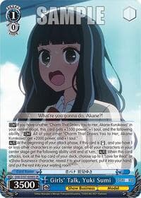 Girls' Talk, Yuki Sumi (SR) - [OSHI NO KO] - Weiss Schwarz card