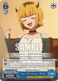 Today's Main Character, MEMcho - [OSHI NO KO] - Weiss Schwarz card