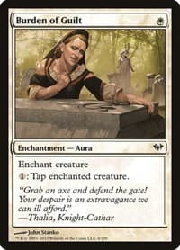Burden of Guilt - Dark Ascension - Magic: The Gathering card
