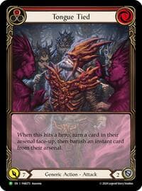 Tongue Tied (Extended Art) - FAB273 - Flesh and Blood: Promo Cards - Flesh and Blood TCG card