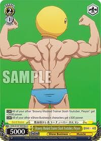 Brawny Masked Trainer Slash Youtuber, Pieyon (B) - [OSHI NO KO] - Weiss Schwarz card